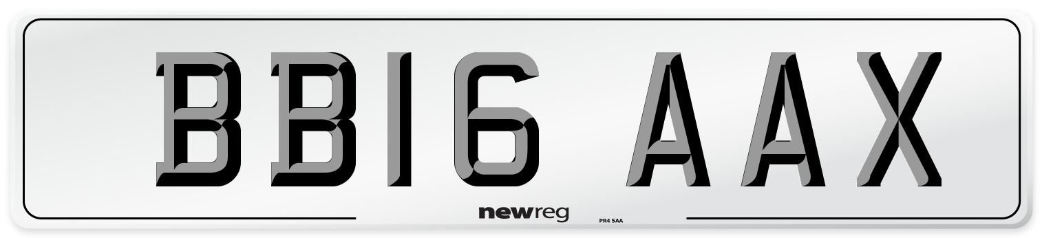 BB16 AAX Number Plate from New Reg
